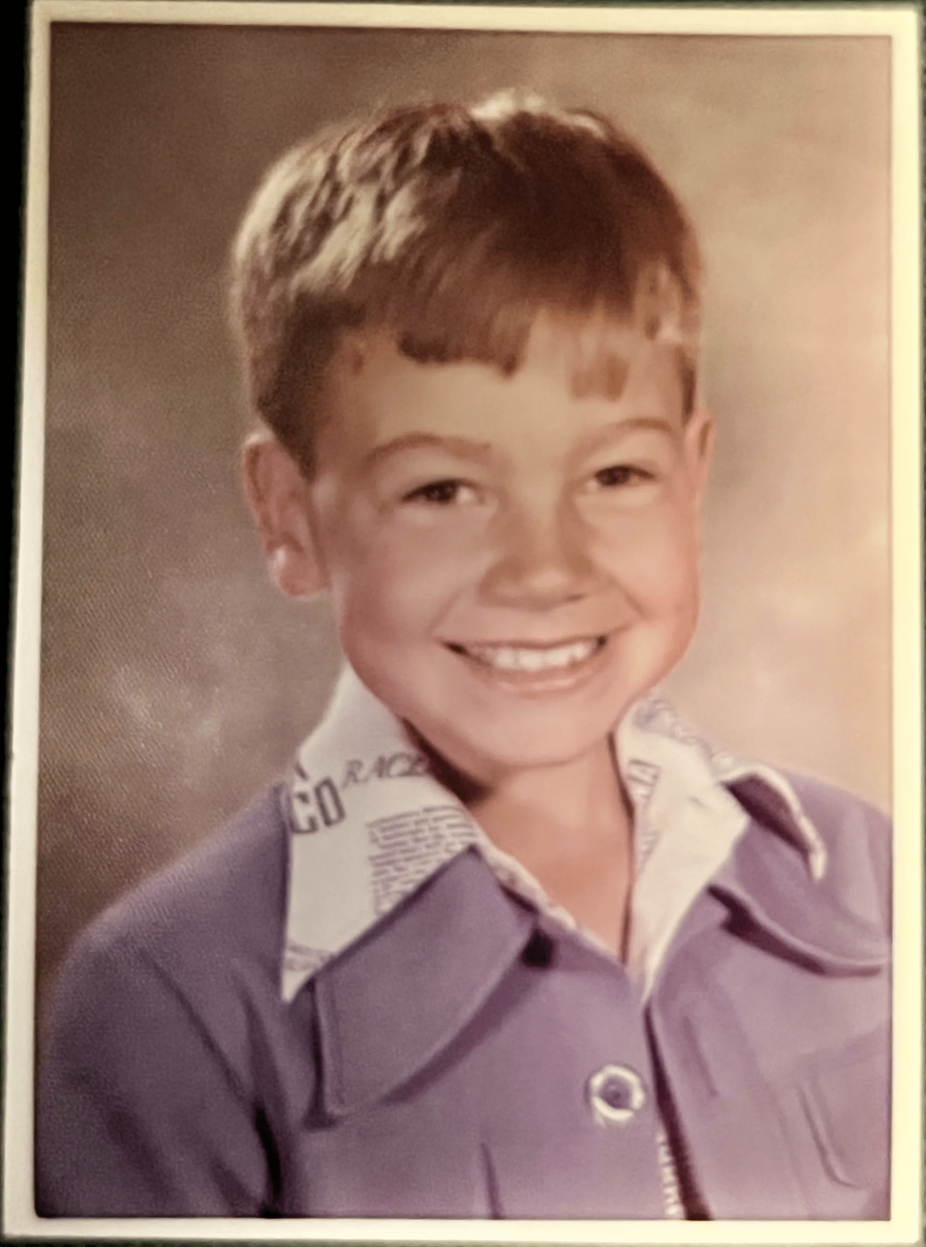 Chris Robinson as a child. 